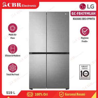 Kulkas LG 4 Pintu 519L / GC-FB47FMLAH (Inverter)