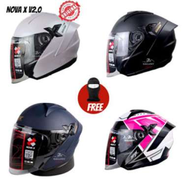 Helm Jpx Nova X Solid Original Sni | Helm Jpx Double Visor M WHITE