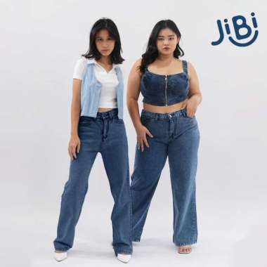 JIBI - Chic Culottes Jeans - Dark Snowblue - Kulot Jeans 33