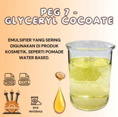 Natural Emulsifier Agent Cosmetic Grade PEG 7 Glyceryl Cocoate 250gr