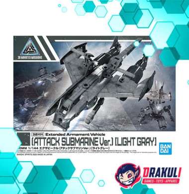 BANDAI Plamo 30MM Extended Armament Vehicle (Attack Submarine Ver.) (Light Gray)