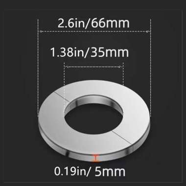 Ring Cover Penutup Lubang Dinding Pipa Split Stainless Steel Wall Split Flange, Ukuran Split | 35mm
