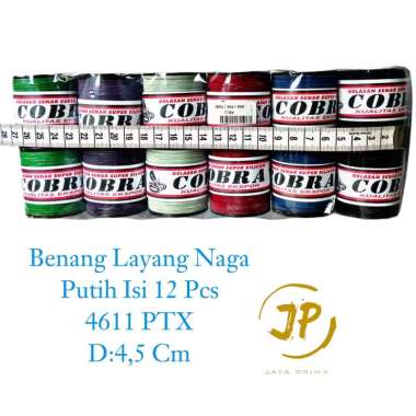 MAINAN ANAK BENANG LAYANG NAGA PUTIH ISI 12 PCS