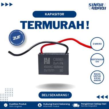 Kapasitor 2UF Kipas Angin