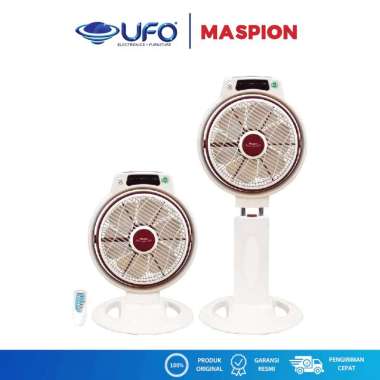 Maspion Kipas Angin Kotak Box Fan 12 inch Ionizer Remote JF2120RC