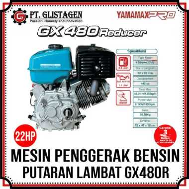 YamamaxPro Engine GX480R 22 Hp Reducer Mesin Penggerak Motor 22Hp GX-480R Putaran Lambat