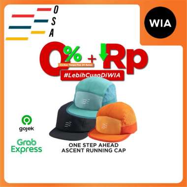 WIA One Step Ahead (OSA) Ascent Running Cap 5 - Topi Lari Olahraga Lightweight Breeze Teal