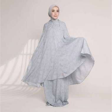 Lozy Hijab - Kejora Prayer Set (Mukena Set Motif Rayon 2in1 Lozy x Lesti Kejora) Swiss Blue