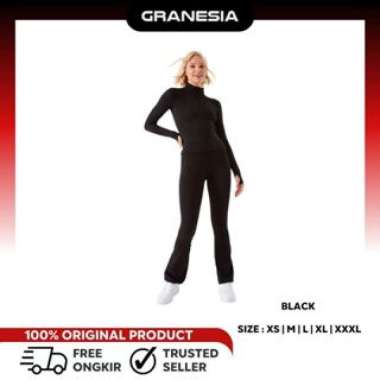 (GRANESIA) Jaket Olahraga Slim Fit Anko Active Womens Long Sleeve Ultrasoft Jacket|Jaket lari Muslim