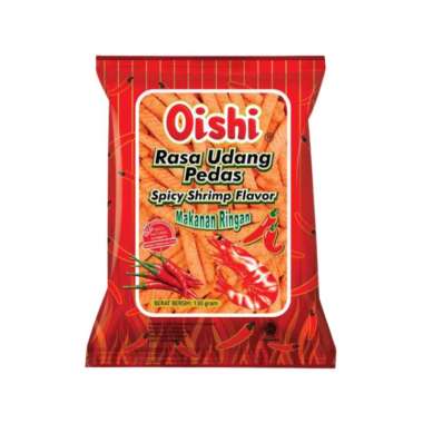 Oishi Snack Rasa Udang Pedas 130 gr