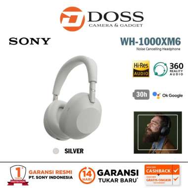 SONY WH-1000XM6 / WH-1000XM6 / WH1000XM6 Noice Cancelling Headphones SILVER