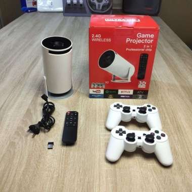 Smart Proyektor plus Game Retro Stick Controller Stik Mini Portable Projector Android Home Theater 4