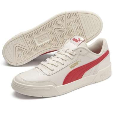 Puma Sepatu Sneakers Kasual Caracal Whisper White-High Risk Red 369863 05 11