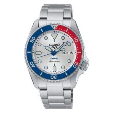 Jam Tangan Seiko 5 Sports x Pepsi Limited Edition Limited edition of 7,000 pieces SRPL99 SRPL99K1 Or