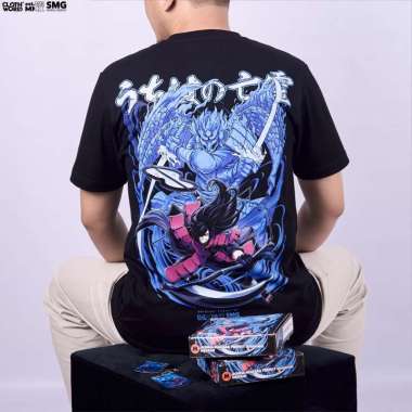 CLOWOR Uchiha Madara Perfect Susanoo Naruto Anime T-Shirt M