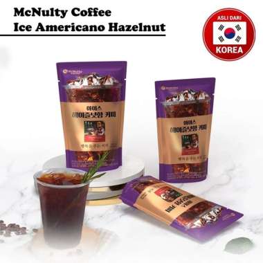 McNulty Ice Americano Hazelnut Flavor 190ml - Minuman Kopi Korea Rasa Hazelnut Halal
