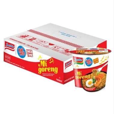 BLISG 1DS Pop Mie Mini Mi Instan Snek Time 1Dus isi 12 Pcs @39g | Pop Mie Mini Indofood MIE GORENG