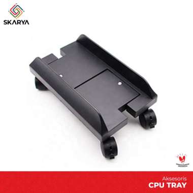 CPU Tray Cubic Tray Komputer Rak Roda CPU Meja Komputer CT-05 (Baru) HITAM
