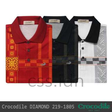 Kaos Kerah Pria Crocodile Diamond 219-1805 Merah L