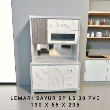 lemari sayur 3p / rak piring PVC model baru - free pengiriman serang cilegon