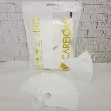 Masker Duckbill Careion Putih / Duck bill Emboss Hitam 4ply isi 50pcs 1076 CAREION 4PLY PUTIH