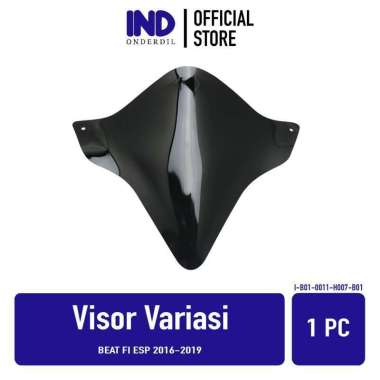 Visor-Windshield-Winsil-Winshild-Wind Shield-Sil-Shild Beat FI eSP-Street 2016-2019 Hitam-Bening-Rib