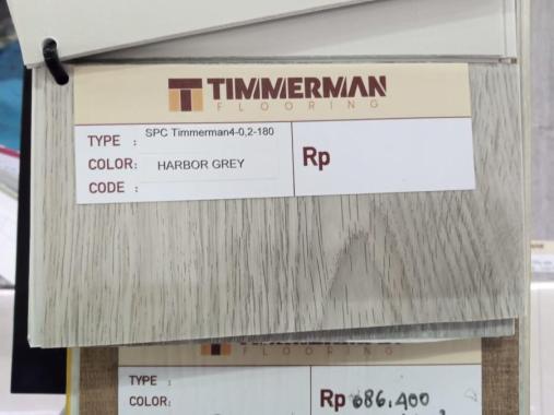 Lantai Vynil Motif Kayu SPC Flooring Timmerman Flooring Harbor Grey