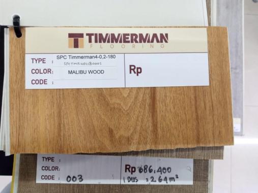 Lantai Vynil Motif Kayu SPC Flooring Timmerman Flooring Malibu Wood