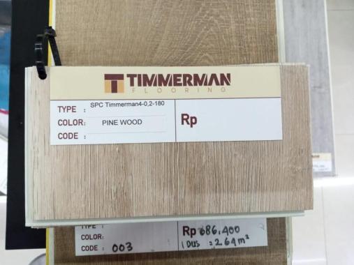Lantai Vynil Motif Kayu SPC Flooring Timmerman Flooring Pine Wood