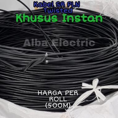 Kabel Twisted 2x10MM PLN Twist SR Listrik 500 Meter Full Tarik Kabel