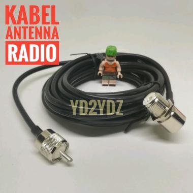 kabel antenna mobil radio rig antena coaxial 5 meter ht coaxial uhf so239 pl259 male female 5meter j
