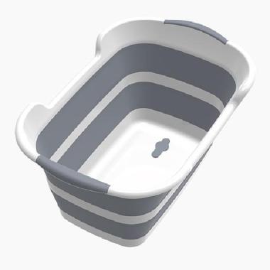 Bak Mandi Bayi Lipat Foldable Baby Bathtub Jolang Mandi Abu-abu