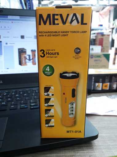 SENTER MEVAL + LAMPU TIDUR 4 LED RECHARGEABLE MT1-01A