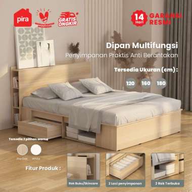Pira Bavarian - Morgan BD 160 Dipan / Ranjang / Tempat Tidur dengan Laci Penyimpanan MORGAN BD 120R 
