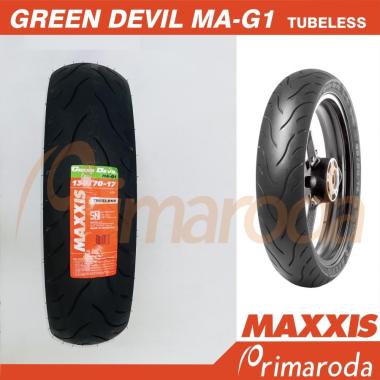 Ban Belakang Yamaha Vixion R 155 Tubeless MAXXIS 130/70 Ring 17 Green Devil