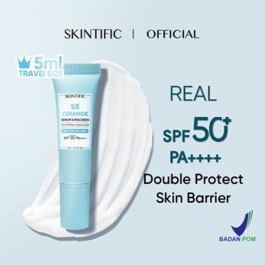 SKINTIFIC 5X Ceramide Serum Sunscreen SPF50 PA++++ | Skincare - Sunblock 30ml Ceramide Sun 5ml