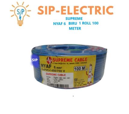 KABEL SUPREME NYAF 6 MM BIRU (1 ROLL 100 METER) / SUPREME NYAF 6MM ORI