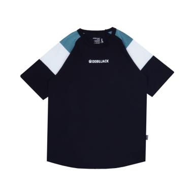 Dobujack Tshirt Raglan Glenca Blue Stones Black Tees S