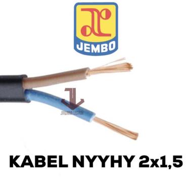 KABEL SERABUT HITAM NYYHY 2x1.5 SETARA ETERNA SUPREME