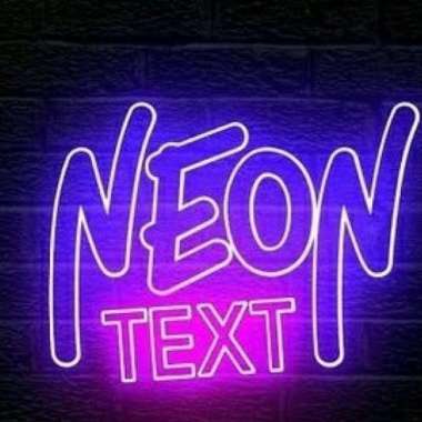 Lampu Led Neon Text Tulisan Burger