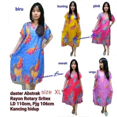Daster batik rayon Rotary Sritex XL pakaian tidur wanita