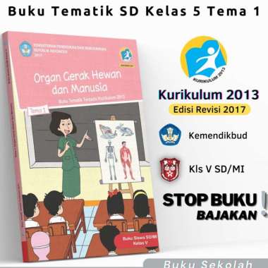 Buku Tema 1 Kelas 5 SD Mi | Buku Organ Gerak Hewan dan Manusia | Buku Tematik Terpadu Kurikulum 2013