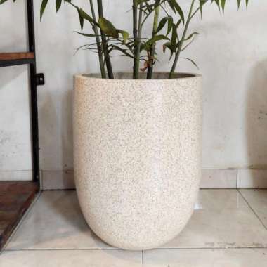 POT TERAKOTA PREMIUM JUMBO D40T50 PEARL Bercak Teraso