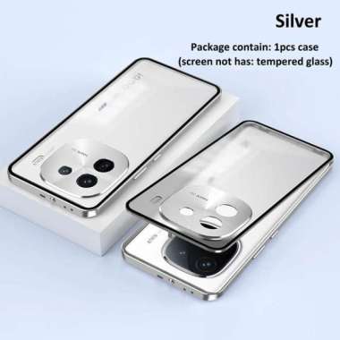 CASE IQOO 12 5G CASE METAL BUMPER MATTE BACK COVER IQOO 12 5G PUTIH