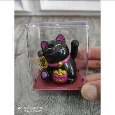 Patung Pajangan Kucing Hoki Keberuntungan Lucky Cat Rejeki Maneki Neko Maneko Neki Tangan Goyang Hit