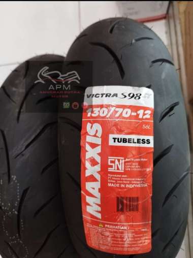BAN LUAR TUBELESS MAXXIS VICTRA S98 RING 12 110/70 120/70 130/70 130/70-12