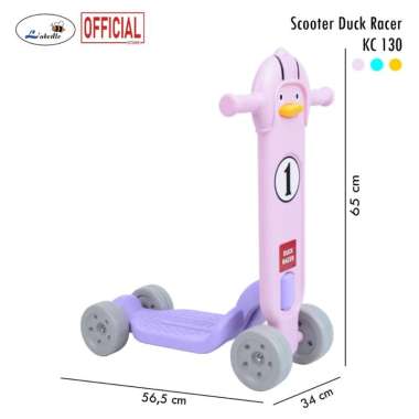 Labeille KC 130 Scooter Duck Racer Skuter Otoped Anak KC 130 Pink