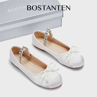 Sepatu Wanita Flatshoes Pansus Pesta Pernikahan Korea style 40 Putih