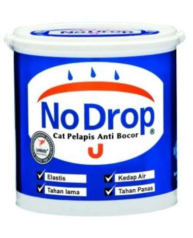 Cat Tembok Waterproofing NO DROP Biru Cerah 022 (4Kg)