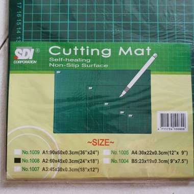 Cutting Mat SDI A1, A2, A3, A4 A3 Hijau